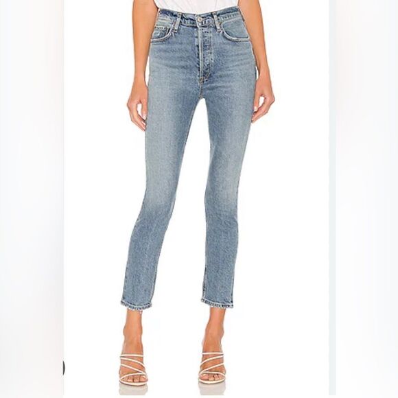 Agolde Nico High Rise Slim Cotton Blend Jeans 27 - Picture 1 of 7